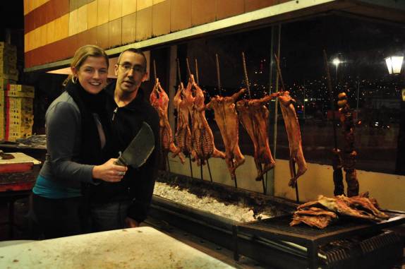 Muito bem recebidos na cozinha do 'Rei do Cabrito', em Monterrey, no norte do México